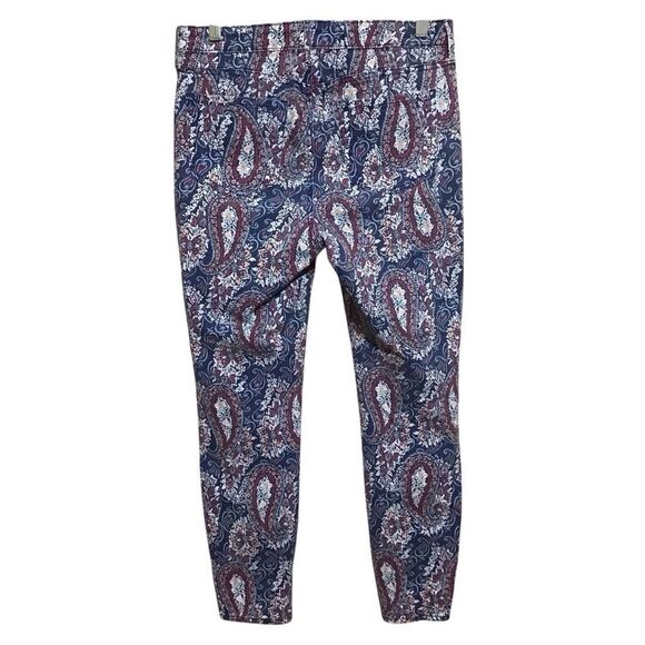 NYDJ for Chico’s Multicolor Paisley Skinny LiftXTuck Jeans 8 - Picture 3 of 7